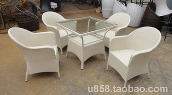 正華中園 藤椅 陽(yáng)臺(tái) 桌椅 戶外桌椅 庭院 休閑桌椅15 a830b653